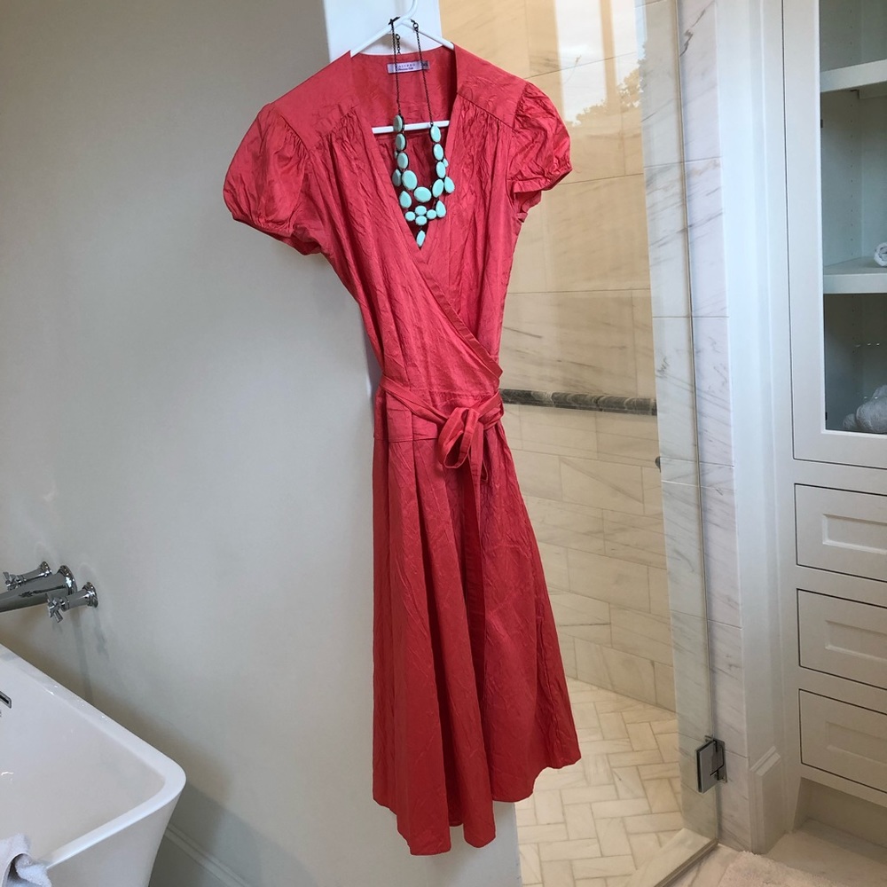 Calypso St Barth 100% silk wrap dress